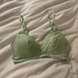Mint Green Lace Bralette - brand new
